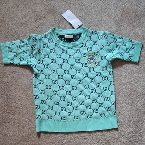 Gucci Mint Green Patterned Sweater
